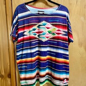 Double D Ranch Serape Style S/S Top